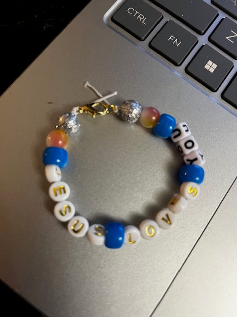 Jesus Loves You Faith Bracelet-Inspirational Christian Jewelry