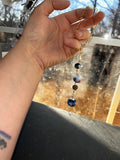 Blue Beaded Car Charm